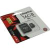купить micro SDHC 16GB (класс 10), карта памяти с адаптером, Kingston
